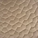 Pentagon Quilt—Mocha-Brown—100% Polyester—Sold by The Yard—Width 52" Inches Wide